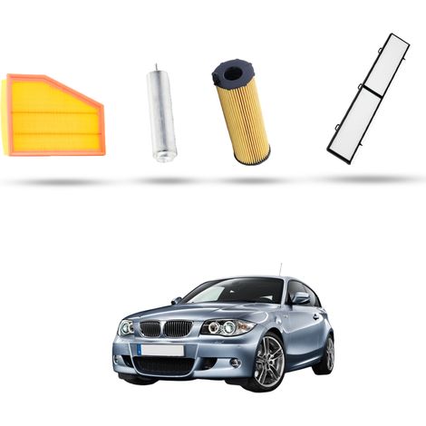 Kit Tagliando 4 filtri compatibile con Bmw Serie 1 (E81,E82,E87,E88) 120d 145kw dal 2007 al 2013 (1/5)