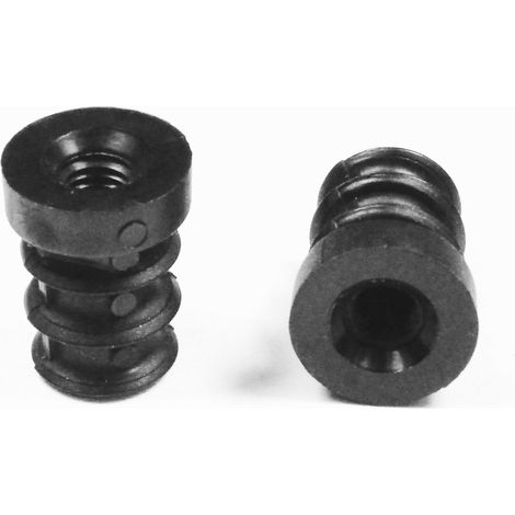 Ajile - Embout Polyamide Rond pour Tube Diamètre EXTÉRIEUR 25 mm épaisseur 1,5 mm - Fileté diam. 8 mm (M8)
