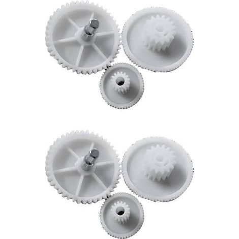 Lot de 6 engrenages de rechange en plastique pour hachoir à viande domestique (tailles S/M/L) (1/5)