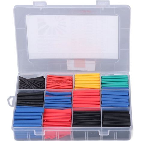 Kit de bricolage électronique de 800 gaines thermorétractables isolées, conditionnées en boîte. (1/5)