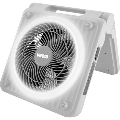 Ventilatore Solare Portatile Unold grigio camping