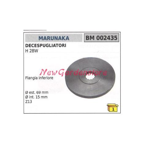 Flangia inferiore coppia conica MARUNAKA decespugliatore H 28W 002435