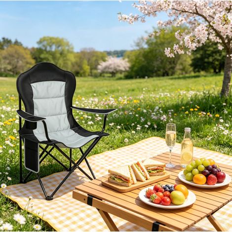 sedia seduta pieghevole imbottita con tasca OKMYHOME (1/5)