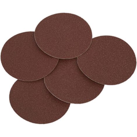 Sealey Adhesive Backed Sanding Disc 80Grit 125mm - Pack of 5 SSD01 (1/2)