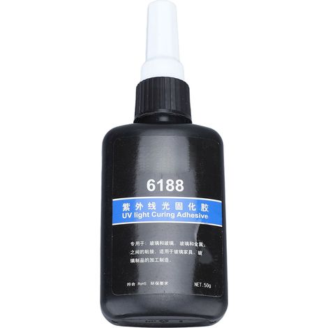 Résine UV à prise rapide, transparente et haute dureté, colle UV cristalline pour loisirs créatifs, 51 g (1,8 oz). (1/5)