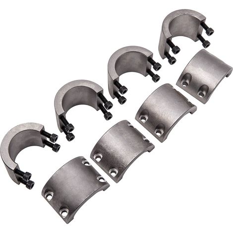 4 steel pipe clamps weldable bolt on 1.75 "roll cage mounts (1/5)