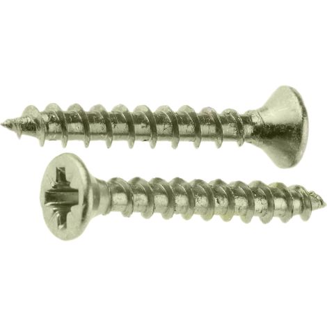Vis à bois, 3.5mm, tête Fraisée 25mm, en Acier ( Prix pour Boîte de 100 )