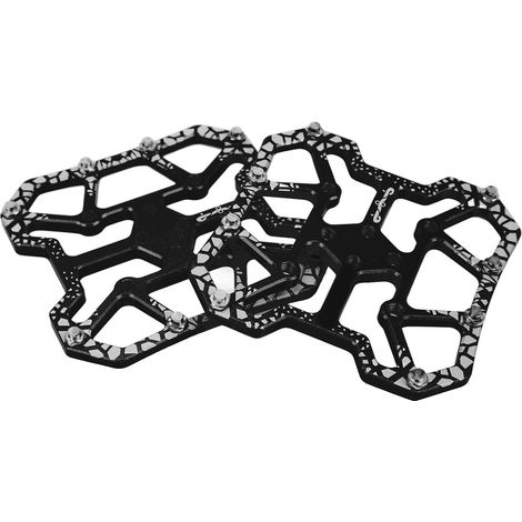 1 Paar Fahrradpedale mit selbstverriegelndem Plattformadapter für SPD-Scheibenpedalsystem (schwarz) (1/5)