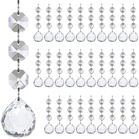 Glaçons de noël transparents, boule-Jeu de boules en acrylique (1/2)