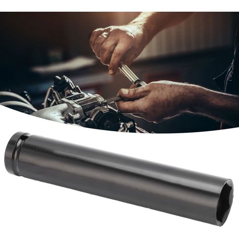 Coffret de douilles pour clé électrique, vis et écrous, perceuse électrique, douille hexagonale et spécifications de la tête de douille pour clé pneumatique : douille 22 x 150 mm (1/5)