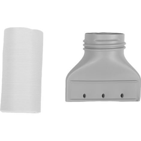 Kit de tuyau pour climatiseur portable compatible avec les climatiseurs LG : embout plat de 2,5 cm, raccord à double filetage, sortie d'air pour fenêtre ou porte coulissante (15 cm x 13 cm). (1/5)