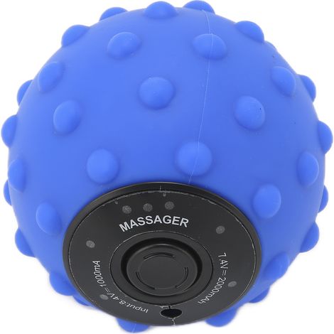 Balle de massage vibrante à 4 vitesses pour soulager les muscles, mini balle de fitness électrique, prise 100-240 V. (1/5)