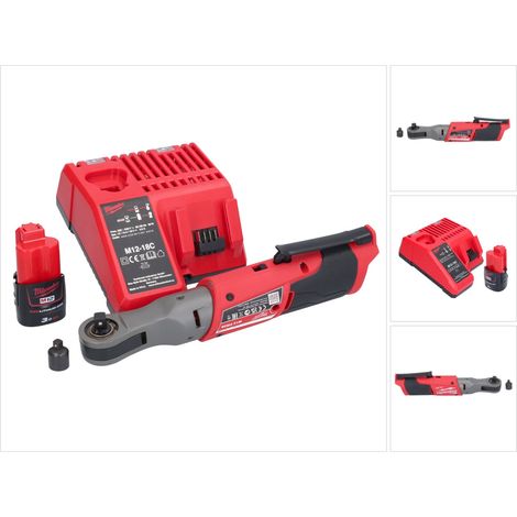 Milwaukee M12 FIR38-301 Llave de carraca a batería 12 V 75 Nm 3/8" 1/4" + 1 batería 3,0 Ah + cargador (1/5)