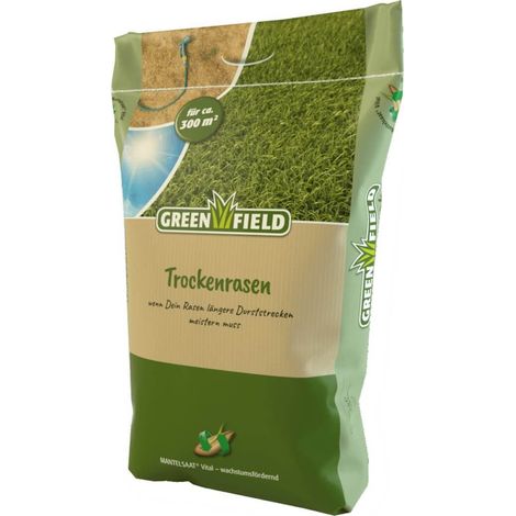 Greenfield Gazon sec MANTELSAAT® Vital 10 kg, Graines de gazon pour terrain sec