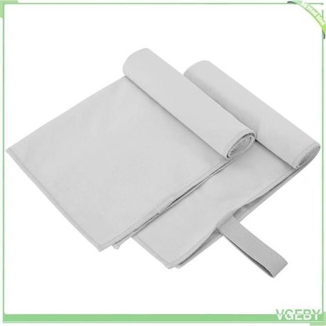 42011462 Serviettes de sport 2 pcs Gris foncé 50 x 30 cm (1/5)
