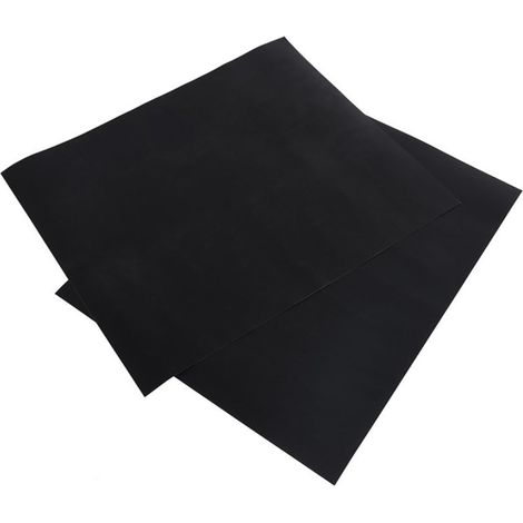 2 pcs/lot 50 x 40 cm pouce en téflon Fibre réutilisable antiadhésive barbecue rti Tapis de feuilles Portable facile à nettoyer extérieur pique-nique Fry cuisson barbecue outils noir GROOFOO (1/5)