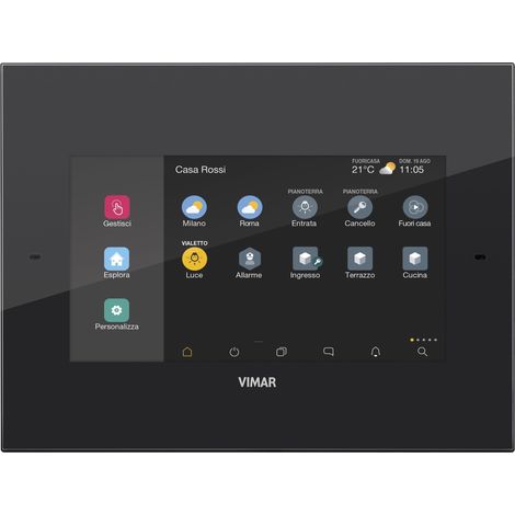 VIMAR - 01422 Touch screen domotico IP 7in PoE nero