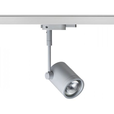 Riflettore Proiettore BEEBA I per binario trifase Grigio argento 230V GU10 35W