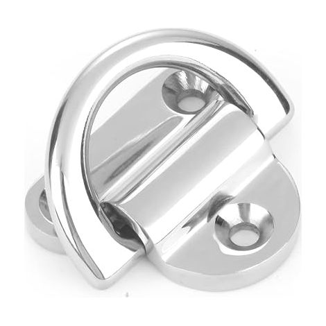 Steel Hardware Tie Bridge Anchor Stainless Steel D-Ring Anchor Folding Eyelet for SUS316 Marine Rail 8mm 5/16'' (1/4)