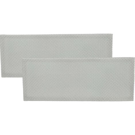 vhbw 2x Filtro metálico de grasa reemplaza Whirlpool 481948048257, C00486859 para campana extractora - 36,8 x 14,7 x 0,45 cm metal