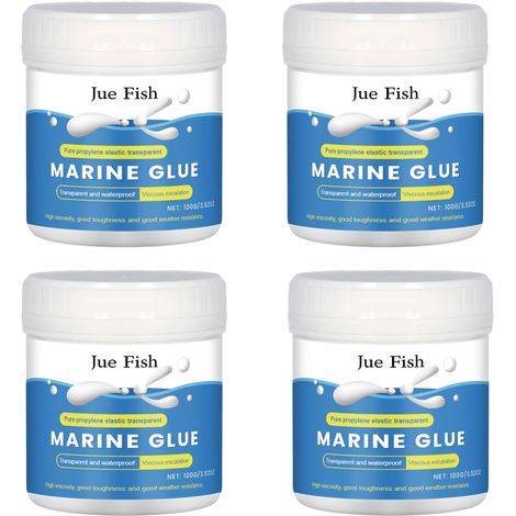 Lot de 4 agents anti-fuite super puissants, transparent, scellant étanche, 100 g (1/5)