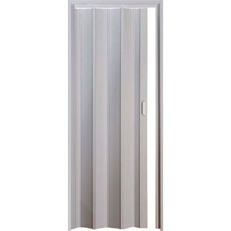 Porte accordéon pliante intérieure en kit PVC – Dimensions 82x220 cm – Montage rapide avec accessoires inclus – Bâti non inclus – Pinto (1/2)