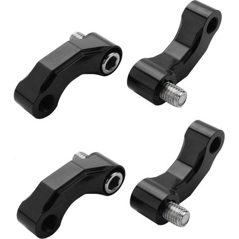 4x Adattatore per staffa di estensione per montaggio specchietto retrovisore moto per R1200Gs Lc CNC in lega di alluminio