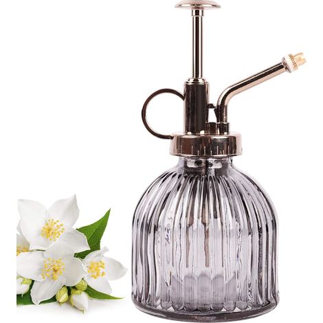 Vaporisateur en verre pour plantes, 230 ml, couleur noire. (1/5)