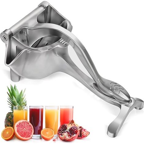 Exprimidor de frutas frescas de aleación de aluminio: exprimidor portátil，exprimidor manual de 25 cm de largo con una capacidad de 0,6 litros (1/5)