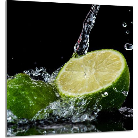Panneau de verre pour la cuisine 60x65 Citron (1/5)