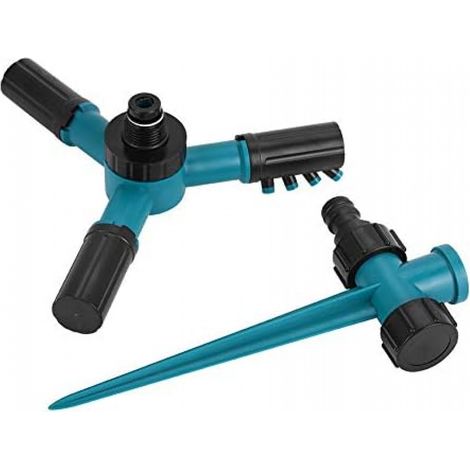 Arroseur rotatif 360° à 3 bras - Système d’irrigation réglable pour pelouse, jardin, plantation (1/5)