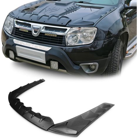 Déflecteur de Capot Compatible avec Dacia Duster 2010-2017 en ABS Noir 3 Pcs