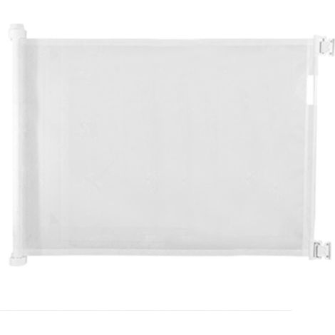 Retractable Stair Gate Silent One-Handed Operation Isolation Door Safety Stair Door Barrier Gate Safety Fence for Indoor Outdoor 150 X 85cm (White) (1/5)