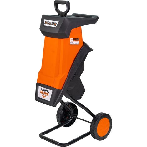 Broyeur Vegetaux Électrique de Jardin ST100s, 2400W, Branches Diamètre 40mm, avec Un Sac de 50L, Orange (1/5)