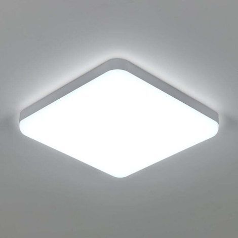 Plafonnier LED 32W UFO Panel Carré Lampes de Plafond Moderne Ultra-mince LED Lampe 3600LM Blanc Froid 6500K Facile à installer Applicable à Salle de Cuisine Salon Balcon (1/4)