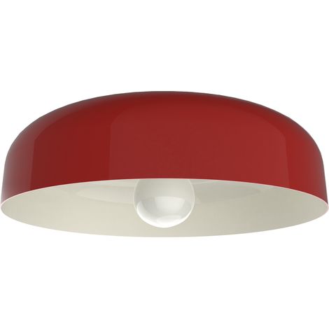 LUMICOM TUZZI Plafoniera, 1X E27, max 42W, metallo, rosso lucido/bianco, D.40cm