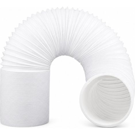 Ø 86 mm - 120 cm - Manguera de escape universal para aire acondicionado - Manguera flexible para aire acondicionado móvil - Manguera de escape extensible para aire acondicionado (1/5)