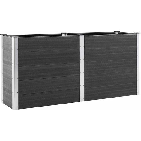 Maison Exclusive - Garten-Hochbeet 200x50x91 cm WPC Grau (1/5)