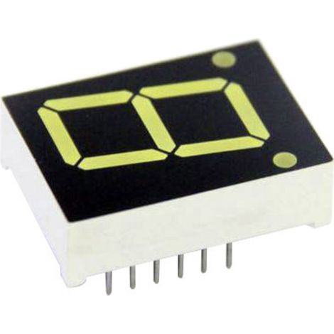 TRU COMPONENTS 7-Segment-Anzeige Rot 7.8 mm 2 V Ziffernanzahl: 1 TRU-7S1-30RAG