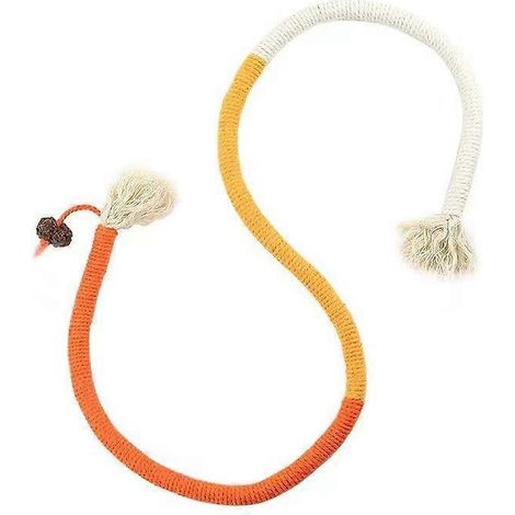 Accessoires pour animaux de compagnie : corde en coton résistante et durable (1 pièce) pour le plaisir personnel, les morsures et le nettoyage des dents des chats.