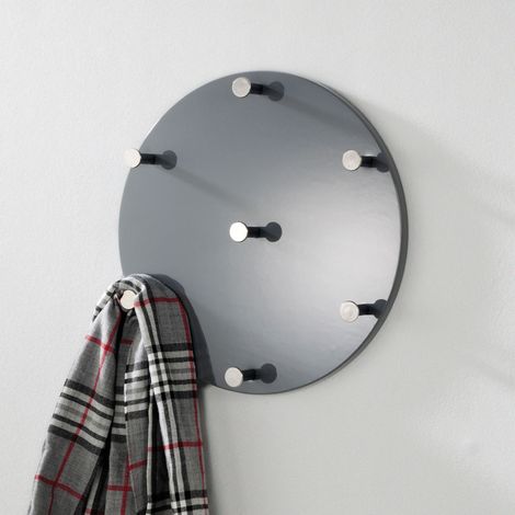 Portemanteau enfant rond 35 cm gris - AYOLLEE
