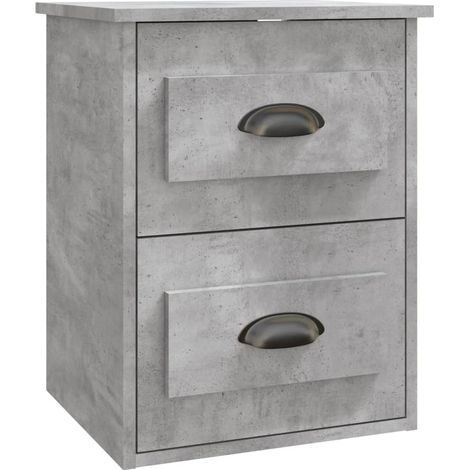 Maison Exclusive - Wand-Nachttisch Betongrau 41,5x36x53 cm
