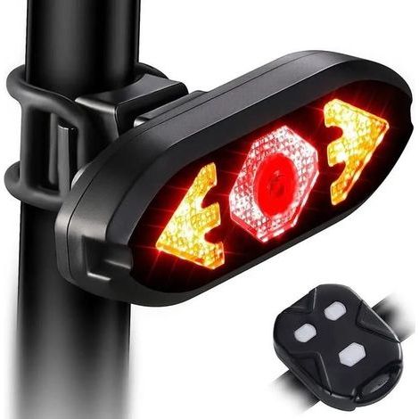 Fahrradrücklichter mit Blinkern, USB-Ladefunktion auf der Rückseite, Nacht-Fahrradrücklichter (1/5)