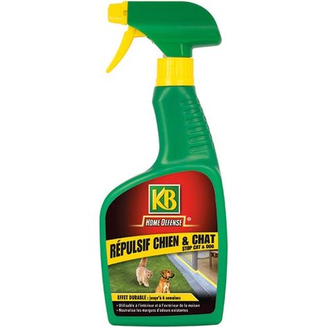 Répulsif chiens et chats prêt à l'emploi 500ml – Efficace 6 semaines – Neutralise les odeurs – Utilisable intérieur et extérieur – KB (1/4)