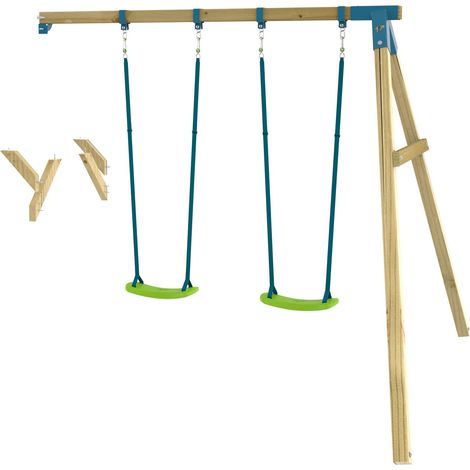 Bras de portique balançoire double avec sièges pour aire de jeux SKYWOOD bois FSC® (1/5)