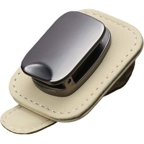 Clip De Support De Lunettes De Soleil pour Visière,Support De Lunettes De Soleil pour Visière,Clip de Lunettes Multifonctionnel pour Voiture Cintre de Lunettes Multifonctionnel avec Pince (1/4)
