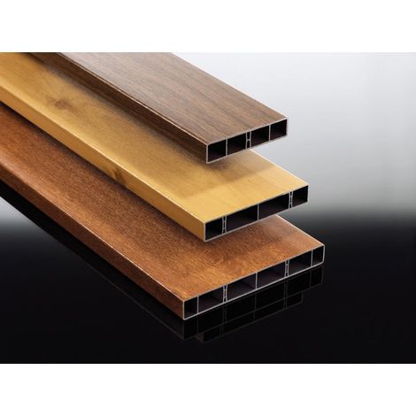 Hohlkammerbrett 150 x 25 mm, farbig, PVC, 6000 mm