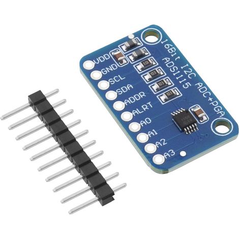 ADS1115 16-Bit 4-Kanal ADC-Modul Analog-Digital-Wandler-Entwicklungsboard, kompatibel mit Raspberry Pi ADC-Wandler-Entwicklungsboard (1/5)