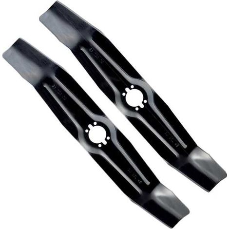 2 lames tondeuse pour Wolf GX, NB, MS, PAT, PST, GST, BT, PS coupe 46 cm (1/5)