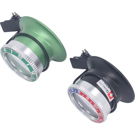 2 Stück Mini-Brillenlupen zum Aufclipsen, freihändig, HD-Vergrößerungslinse, 10-fache Vergrößerung, Werkzeug für Uhrenreparaturen (1/5)